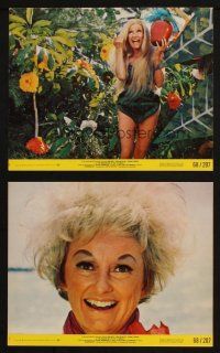 7h288 PRIVATE NAVY OF SGT. O'FARRELL 2 8x10 mini LCs '68 Phyllis Diller close up and with apple!