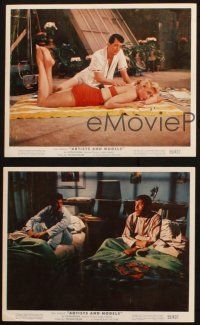 7h268 ARTISTS & MODELS 3 color 8x10 stills '55 Dean Martin & Jerry Lewis, MacLaine, Malone!