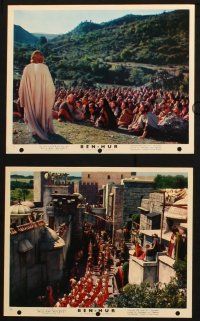 7h269 BEN-HUR 3 color 8x10 stills '60 William Wyler Biblical classic, cool images!