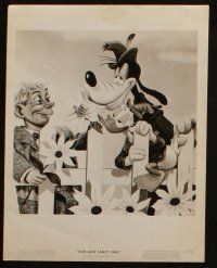 7h783 FUN & FANCY FREE 4 8x10 stills '47 Disney, art & Edgar Bergen strangling Charlie McCarthy!