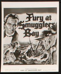7h621 FURY AT SMUGGLERS' BAY 7 8x10 stills '63 Peter Cushing, John Gilling English ship adventure!