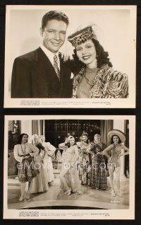 7h933 HIT PARADE OF 1941 2 8x10 stills R53 Frances Langford & Kenny Baker, Romance & Rhythm!