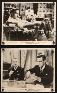 7h851 I'M ALL RIGHT JACK 3 8x10 stills '60 Boulting Brothers, Peter Sellers, Terry-Thomas