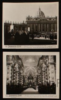 7h735 IMMORTAL CITY 5 8x10 stills '54 really cool images of the Vatican and Pope Pius XII!