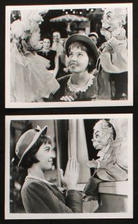 7h374 LILI 16 8x10 stills '52 cool image of sexy young Leslie Caron singing to puppet!