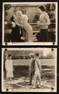 7h739 LOCAL BOY MAKES GOOD 5 8x10 stills '31 cool images of track star Joe E. Brown in wacky comedy
