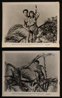 7h794 LORD OF THE JUNGLE 4 8x10 stills '55 Johnny Sheffield as Bomba the Jungle Boy!