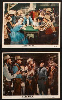 7h242 PARDNERS 6 color 8x10 stills '56 great images of cowboys Jerry Lewis & Dean Martin!