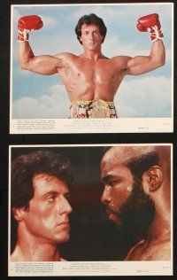 7h138 ROCKY III 8 8x10 mini LCs '82 cool images of boxer & director Sylvester Stallone, Mr. T!