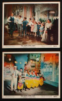 7h029 SEVEN LITTLE FOYS 12 color 8x10 stills '55 Bob Hope performing w/kids in wacky outfits!