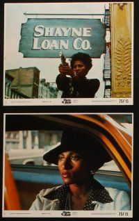 7h212 SHEBA, BABY 8 8x10 mini LCs '75 sexy Pam Grier, AIP classic, hotter 'n Coffy!
