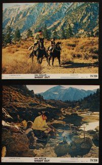 7h216 SHOOT OUT 8 8x10 mini LCs '71 gunfighter Gregory Peck, Pat Quinn, Robert Lyons!