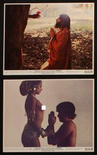 7h219 SIDDHARTHA 8 8x10 mini LCs '73 Hermann Hesse, Conrad Rooks directed, Buddhism in India!