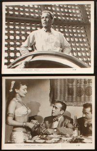 7h589 SIROCCO 8 8x10 stills '51 great images of Humphrey Bogart & pretty Marta Toren!