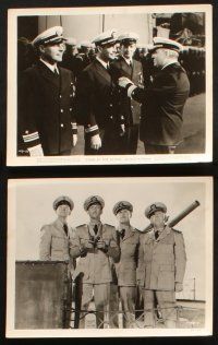 7h356 STAND BY FOR ACTION 18 8x10 stills '43 Navy sailors Robert Taylor, Laughton & Donlevy!