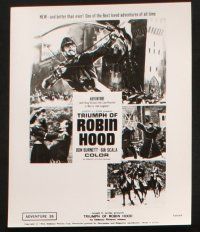 7h651 TRIUMPH OF ROBIN HOOD 7 8x10 stills '64 Don Burnett, Gia Scala, directed by Umberto Lenzi!