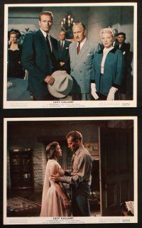 7h097 LUCY GALLANT 8 color 8x10 stills '55 Jane Wyman, Charlton Heston, Claire Trevor, Demarest