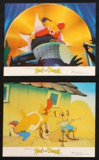 7h136 ROCK-A-DOODLE 8 color English FOH LCs '91 Don Bluth. the world's first rockin' rooster!