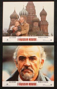 7h156 RUSSIA HOUSE 8 color English FOH LCs '90 Sean Connery, Michelle Pfeiffer, Roy Scheider