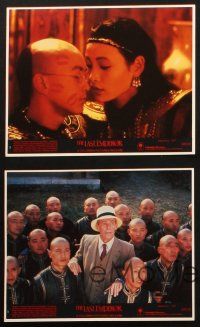 7h251 LAST EMPEROR 5 8x10 mini LCs '87 Bernardo Bertolucci epic, Peter O'Toole, Joan Chen, Lone!