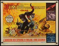 7j475 BIMBO THE GREAT 1/2sh '61 Rivalen der Manege, German circus, action-packed big top artwork!