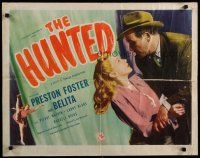 7j579 HUNTED 1/2sh '48 image of Preston Foster trying to wrestle gun from Belita's hand!