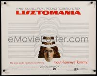 7j605 LISZTOMANIA 1/2sh '75 directed by Ken Russell, Roger Daltrey as Franz Liszt, Luczak art!