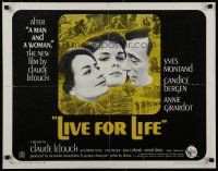 7j606 LIVE FOR LIFE 1/2sh '68 Claude Lelouch, Yves Montand, Candice Bergen, Annie Girardot
