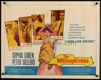 7j639 MILLIONAIRESS 1/2sh '60 beautiful Sophia Loren needs love, Peter Sellers!