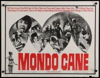 7j645 MONDO CANE 1/2sh '62 classic early Italian documentary of human oddities!