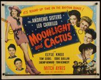 7j651 MOONLIGHT & CACTUS 1/2sh '44 The Andrews Sisters, sexy cowgirl Elyse Knox, Shemp Howard!
