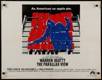 7j673 PARALLAX VIEW int'l 1/2sh '74 Warren Beatty gets mixed up in a political murder conspiracy!