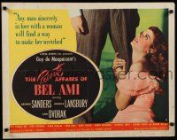 7j693 PRIVATE AFFAIRS OF BEL AMI style B 1/2sh '47 Angela Lansbury loves scoundrel George Sanders!
