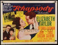 7j711 RHAPSODY style A 1/2sh '54 Elizabeth Taylor possesses Vittorio Gassman, heart, body & soul!