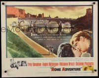 7j721 ROME ADVENTURE 1/2sh '62 Troy Donahue & Angie Dickinson in romantic close up in Italy!