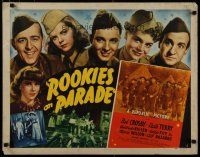 7j724 ROOKIES ON PARADE style A 1/2sh '41 Bob Crosby, great image of military troops in formation!