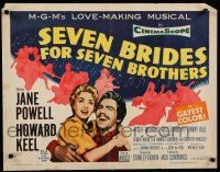 7j740 SEVEN BRIDES FOR SEVEN BROTHERS 1/2sh R62 Jane Powell & Howard Keel, classic MGM musical!