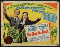 7j750 SKY'S THE LIMIT style B 1/2sh '43 Fred Astaire, Joan Leslie, it's a dance-filled holiday!