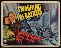 7j752 SMASHING THE RACKETS style A 1/2sh '38 investigator Chester Morris & pretty Frances Mercer!