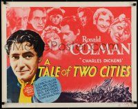 7j781 TALE OF TWO CITIES 1/2sh R62 Ronald Colman, Elizabeth Allan, written by Charles Dickens!