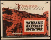 7j786 TARZAN'S GREATEST ADVENTURE 1/2sh '59 hero Gordon Scott lives his mightiest adventure!