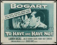 7j811 TO HAVE & HAVE NOT 1/2sh R52 Humphrey Bogart kissing sexy Lauren Bacall!