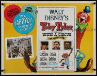 7j813 TOBY TYLER 1/2sh '60 Walt Disney, art of wacky circus clown, Mister Stubbs w/revolver!