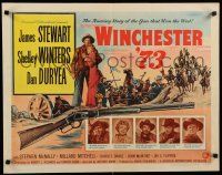 7j843 WINCHESTER '73 1/2sh R58 art of James Stewart with rifle, Shelley Winters!