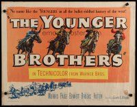 7j850 YOUNGER BROTHERS 1/2sh '49 outlaw brothers Wayne Morris, Bruce Bennett & Robert Hutton!