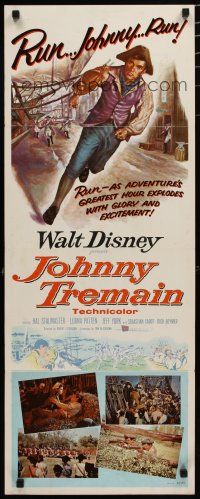 7j214 JOHNNY TREMAIN insert '57 Walt Disney, from the Esther Forbes novel, art of Hal Stalmaster!