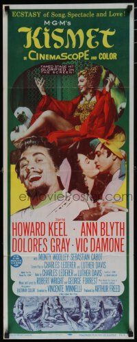 7j239 KISMET insert '56 Howard Keel, Ann Blyth, ecstasy of song, spectacle & love!