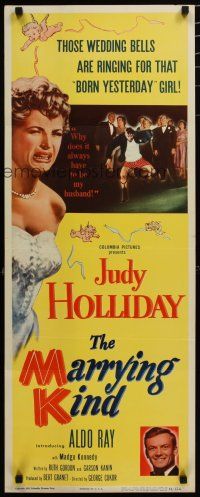 7j288 MARRYING KIND insert '52 wedding bells are ringing for pretty bride Judy Holliday!