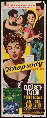 7j348 RHAPSODY insert '54 Elizabeth Taylor must possess Vittorio Gassman, heart, body & soul!