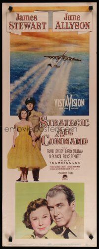 7j394 STRATEGIC AIR COMMAND insert '55 military pilot James Stewart, June Allyson, airplane art!
